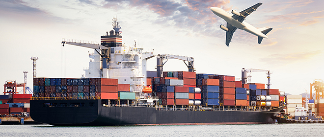 Sea and air transportation