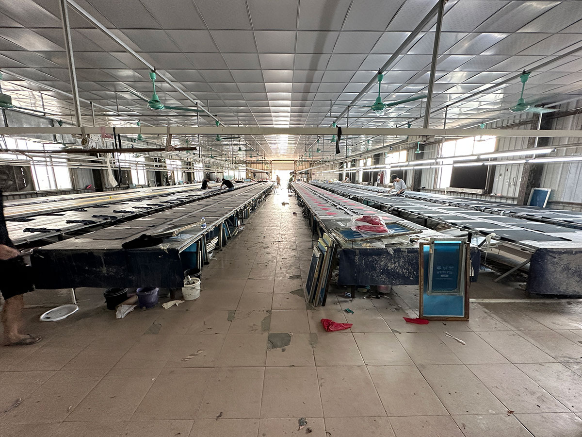 Garment printing workshop