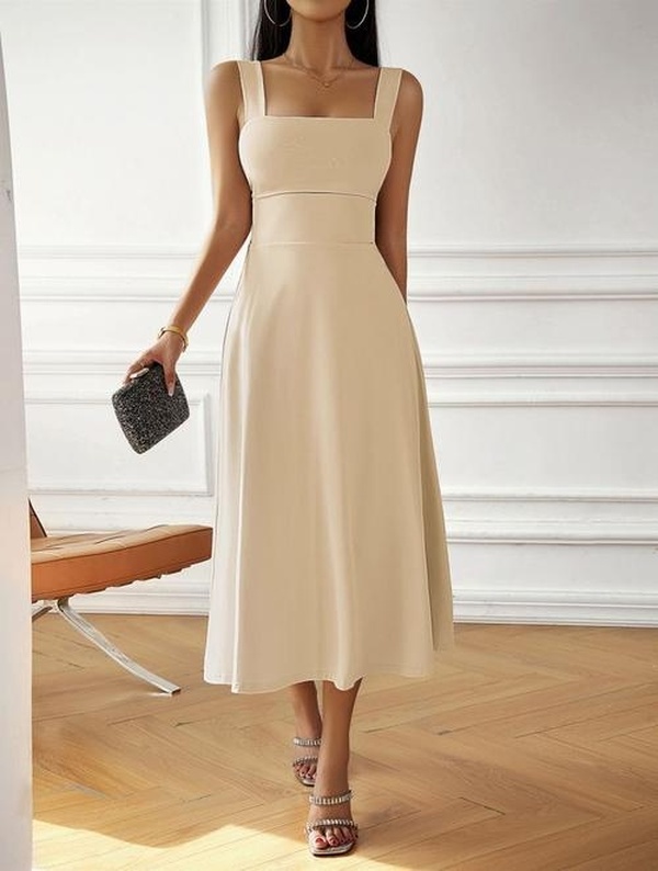 Low MOQ custom dress production - cotton linen dress